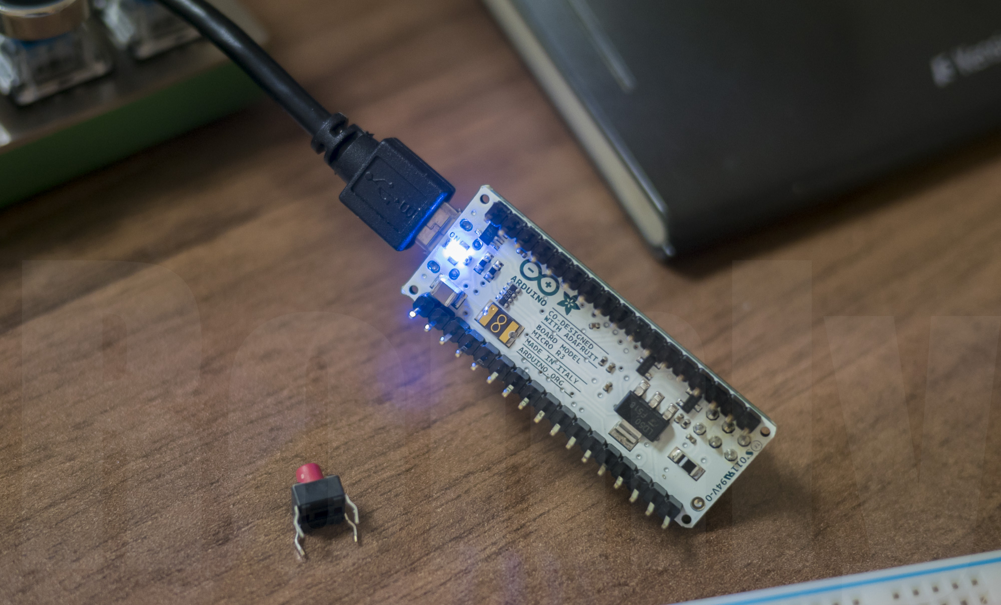 Arduino connected to the PC