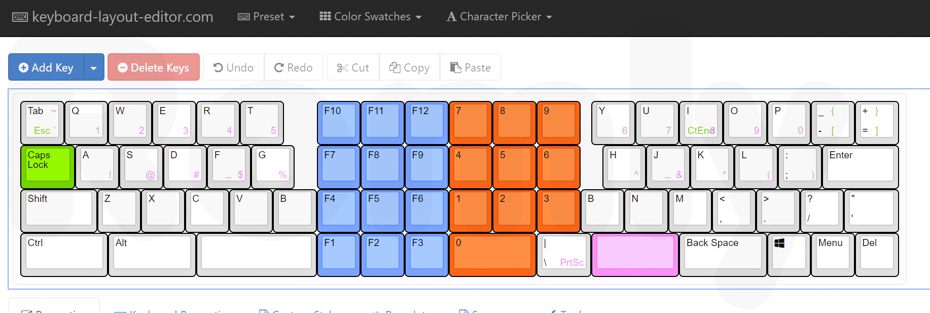 Flightdeck Keyboard Layout