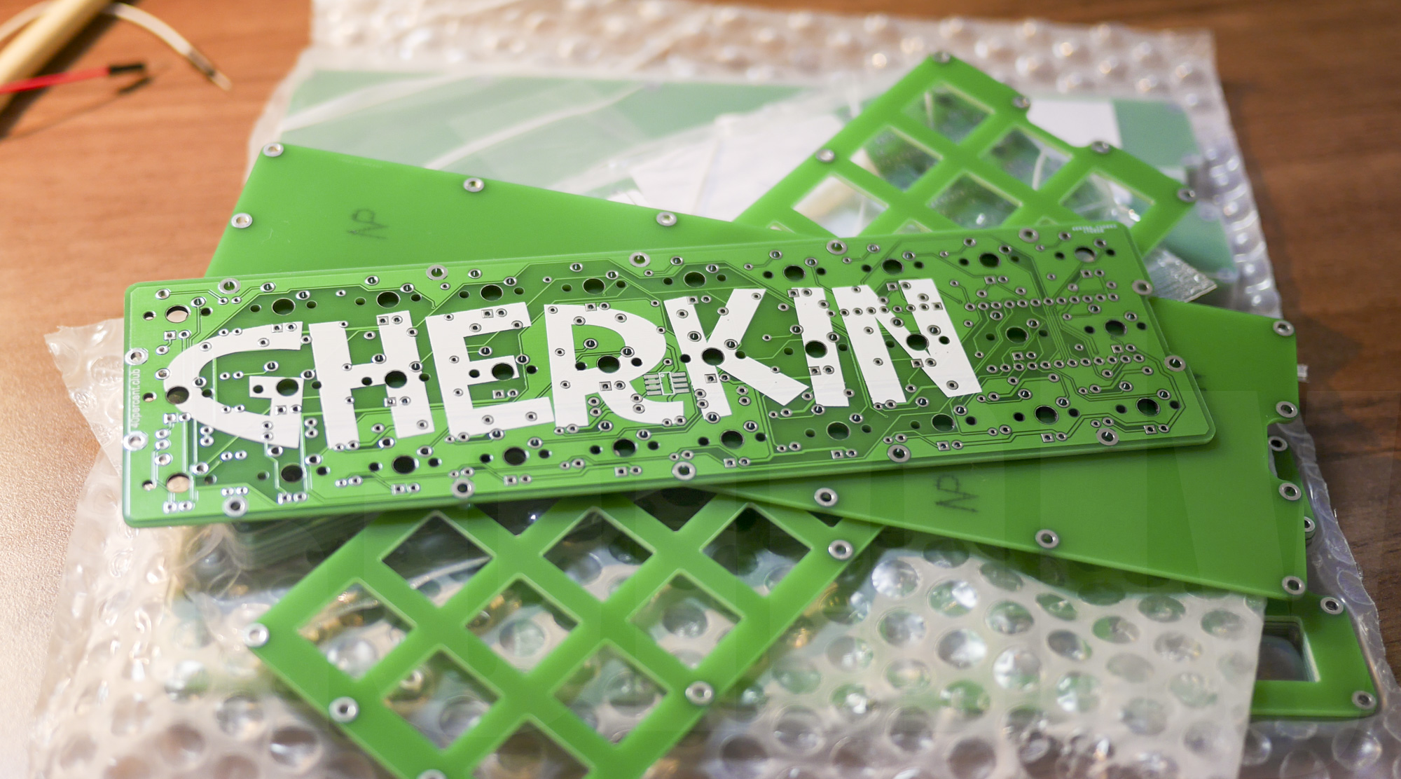 Gherkin PCB unboxing
