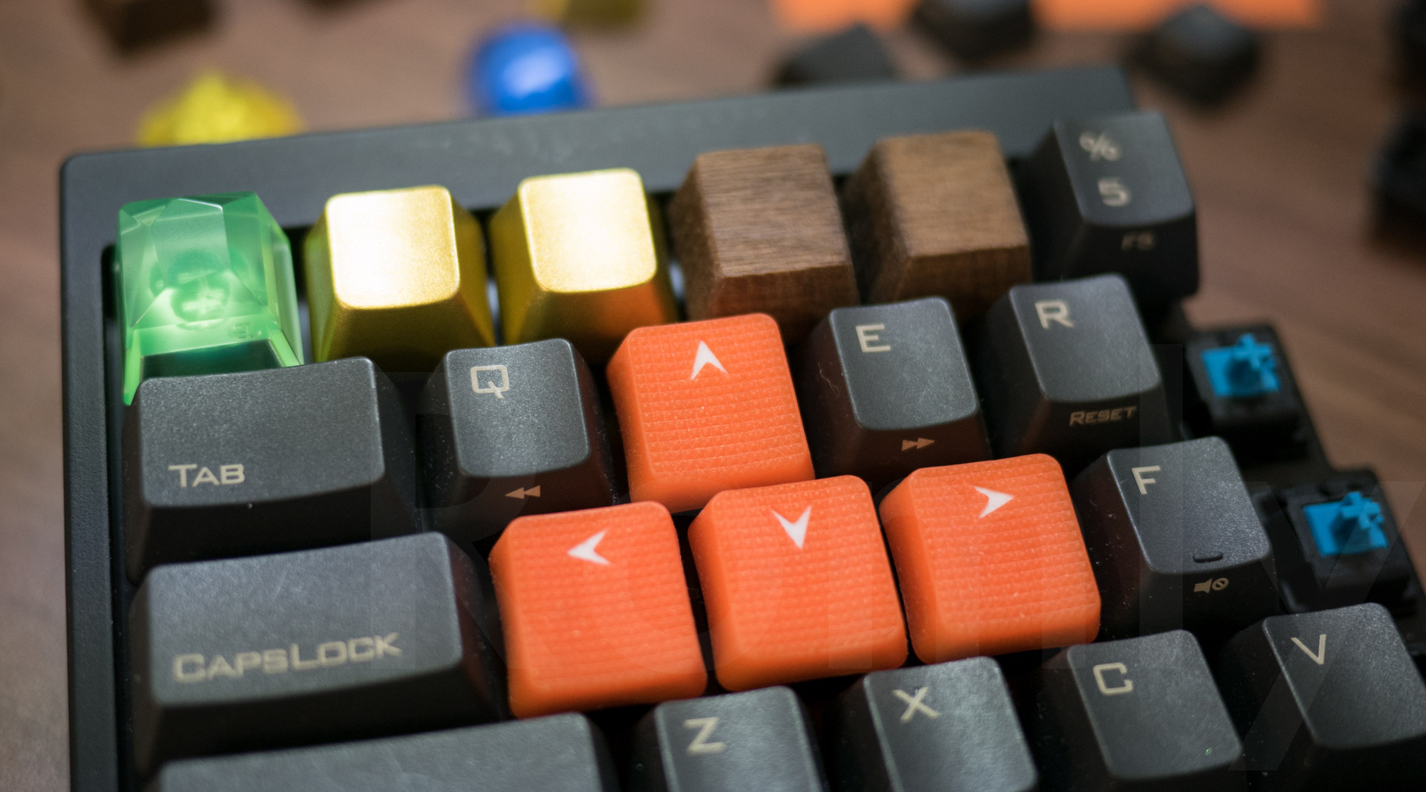 My keycaps on keyboard