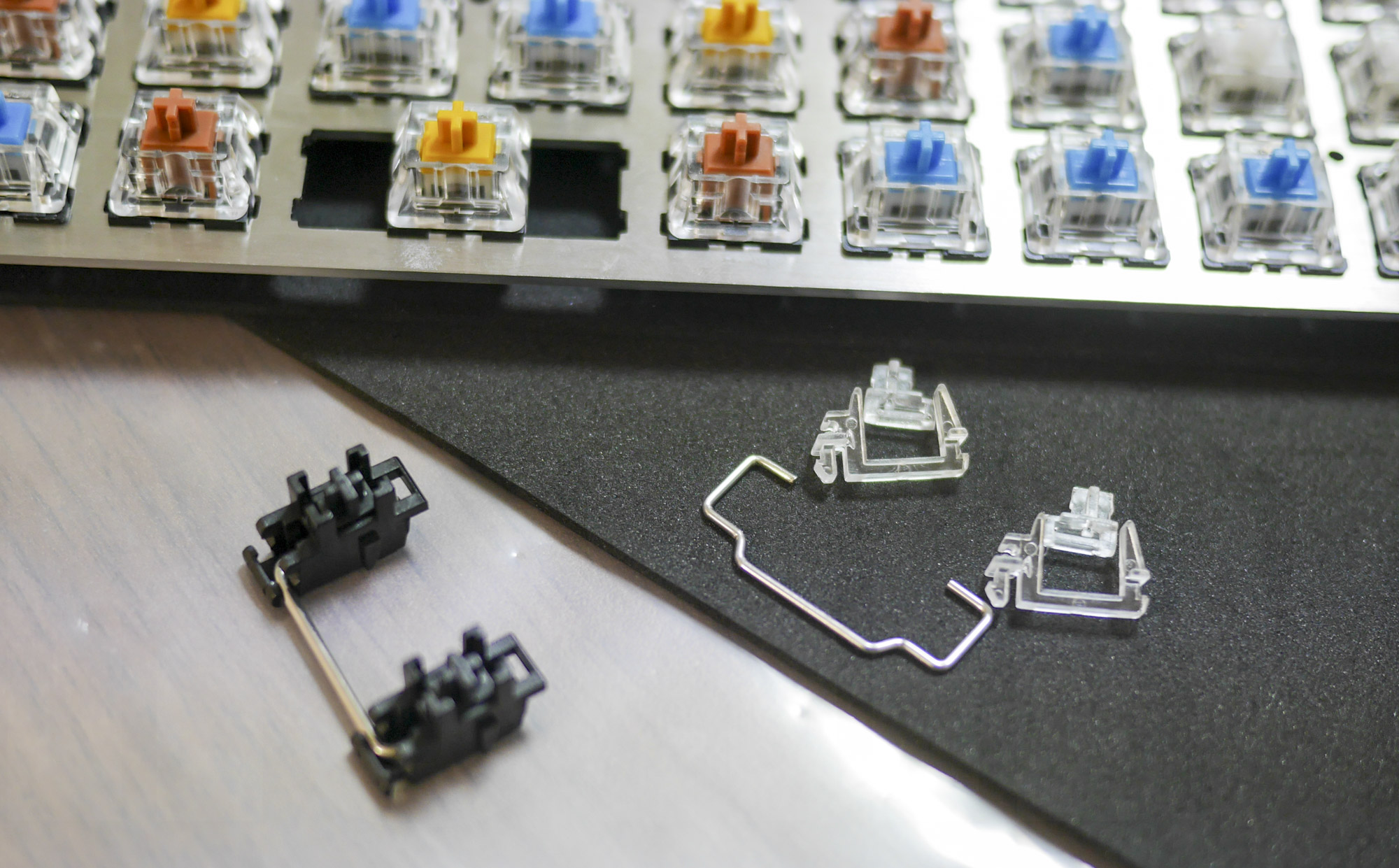 Planck Keyboard: PCB-mountedタイプのスタビライザーが必要