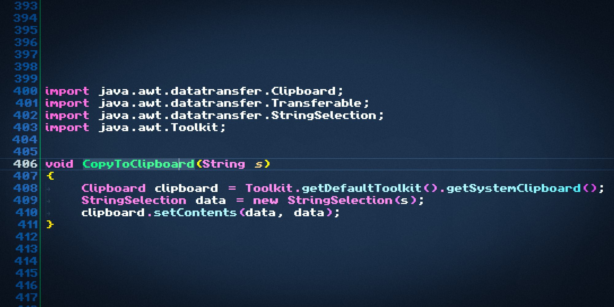 Text string. Text string